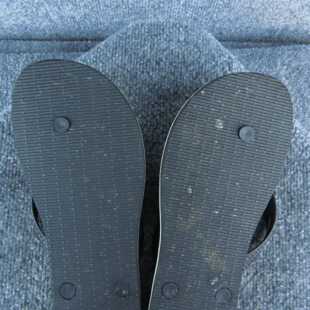 Goodfellow  Men Flip Flop Sandals Size 9-10 Medium Black‎ Synthetic Slip On